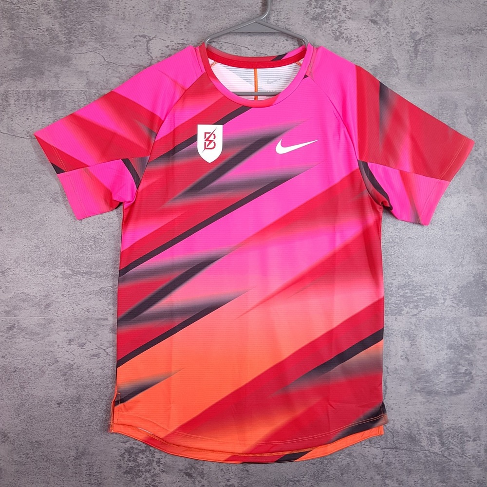 NIKE Bowerman Track Club Pro Elite Running Shirt Mens SMALL Pink FN0071-614